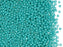 10 g 11/0 1-Cut Seed Beads Charlotte Preciosa Ornela, Turquoise Green Opaque, Czech Glass