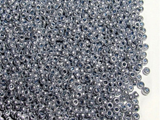 20 g 11/0 Seed Beads Preciosa Ornela, Metallic Sky Blue, Czech Glass
