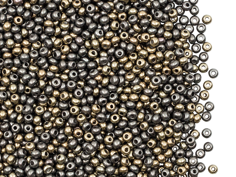 20 g 11/0 Seed Beads Preciosa Ornela, Zink Iris, Czech Glass