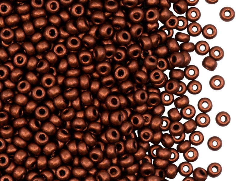 20 g 11/0 Seed Beads Preciosa Ornela, Copper, Czech Glass