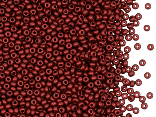 20 g 11/0 Seed Beads Preciosa Ornela, Lava Red, Czech Glass