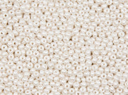 Rocailles 11/0 White Pearl Czech Glass White