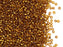 Rocailles Seed Beads 11/0, Topaz Silver Lined, Czech Glass