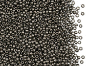 Rocailles Seed Beads 11/0, Brown Metallic, Czech Glass