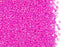 Rocailles Seed Beads 11/0, Crystal Pink Lined, Czech Glass