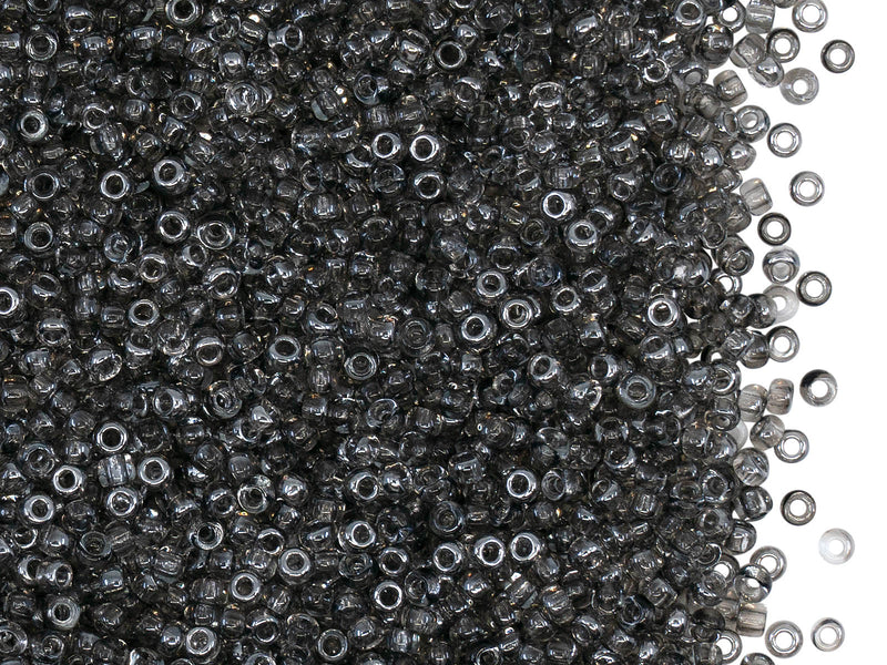 Rocailles Seed Beads 11/0, Crystal Chrom, Czech Glass
