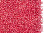 Rocailles Seed Beads 11/0, Opaque Red Coral Luster, Czech Glass