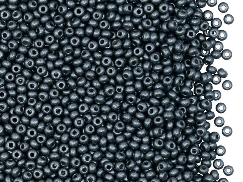 Rocailles Seed Beads 11/0, Pearl Gray, Czech Glass