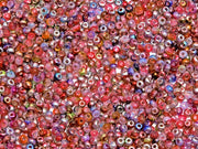 Rocailles Seed Beads 11/0, White Alabaster Magic Apple, Czech Glass