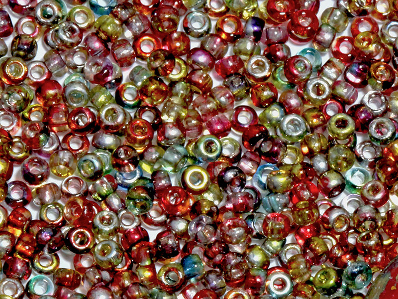 20 g Rocailles Seed Beads 11/0, Crystal Magic Wine, Czech Glass