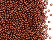 Rocailles 10/0, Copper Matte, Czech Glass