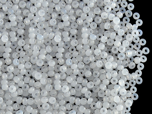 20 g 11/0 Seed Beads Preciosa Ornela, White Alabaster, Czech Glass
