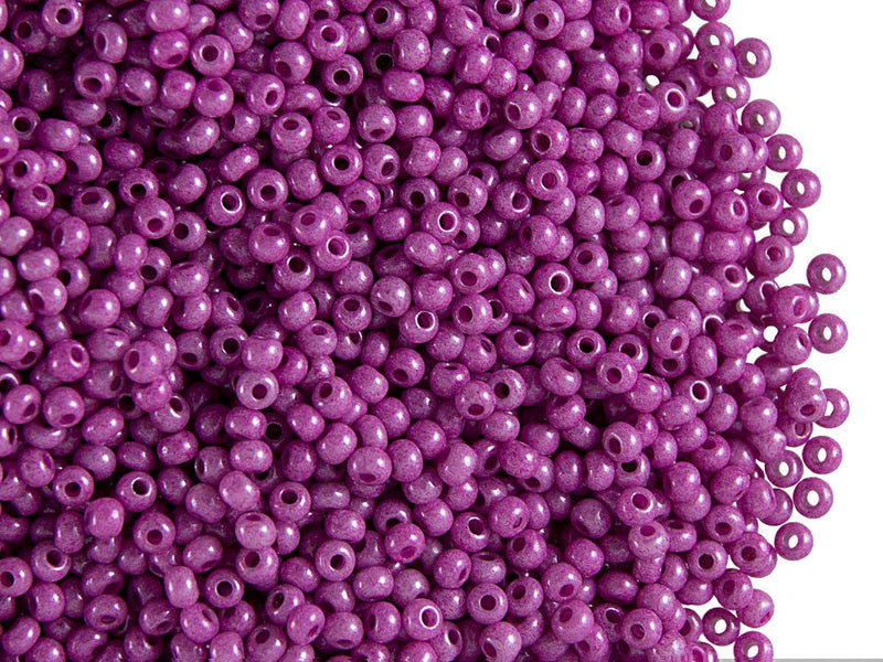 20 g 11/0 Seed Beads Preciosa Ornela, Opaque Lilac, Czech Glass