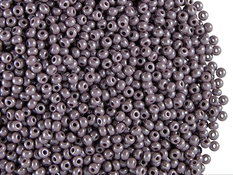 20 g 11/0 Seed Beads Preciosa Ornela, Purple Opaque Luster, Czech Glass