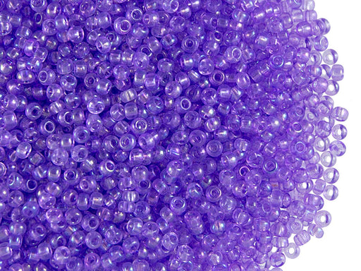 20 g 11/0 Seed Beads Preciosa Ornela, Transparent Mauve, Czech Glass