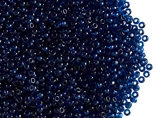 10 g 11/0 1-Cut Seed Beads Charlotte Preciosa Ornela, Montana Transparent, Czech Glass