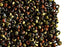 10 g 11/0 Etched Seed Beads, Etched California Gold Rush Dark, Czech Glass