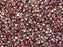 10 g 11/0 Etched Seed Beads, Crystal Etched Magic Wine, Czech Glass