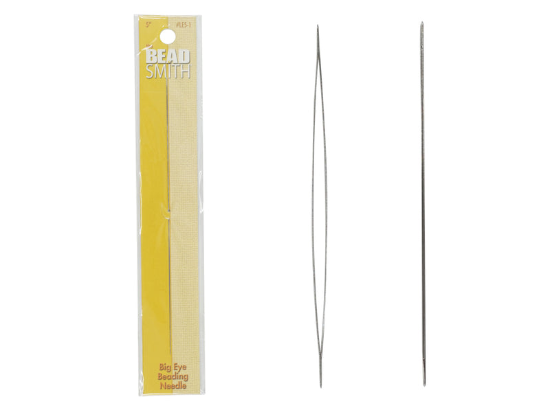 1 pc Big Eye Beading Needle LES 1.5 inch (120 mm)