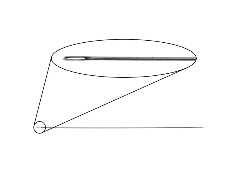 Pearlstringing Needle 0.65x125 mm, Metal