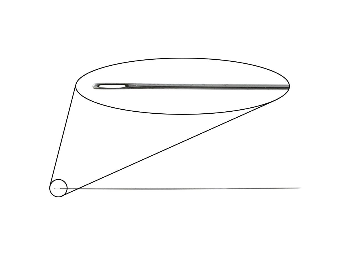 Pearlstringing Needle 0.65x125 mm, Metal