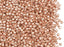 10 g 12/0 3-Cut Seed Beads Preciosa Ornela, Rose Gold Metallic, Czech Glass
