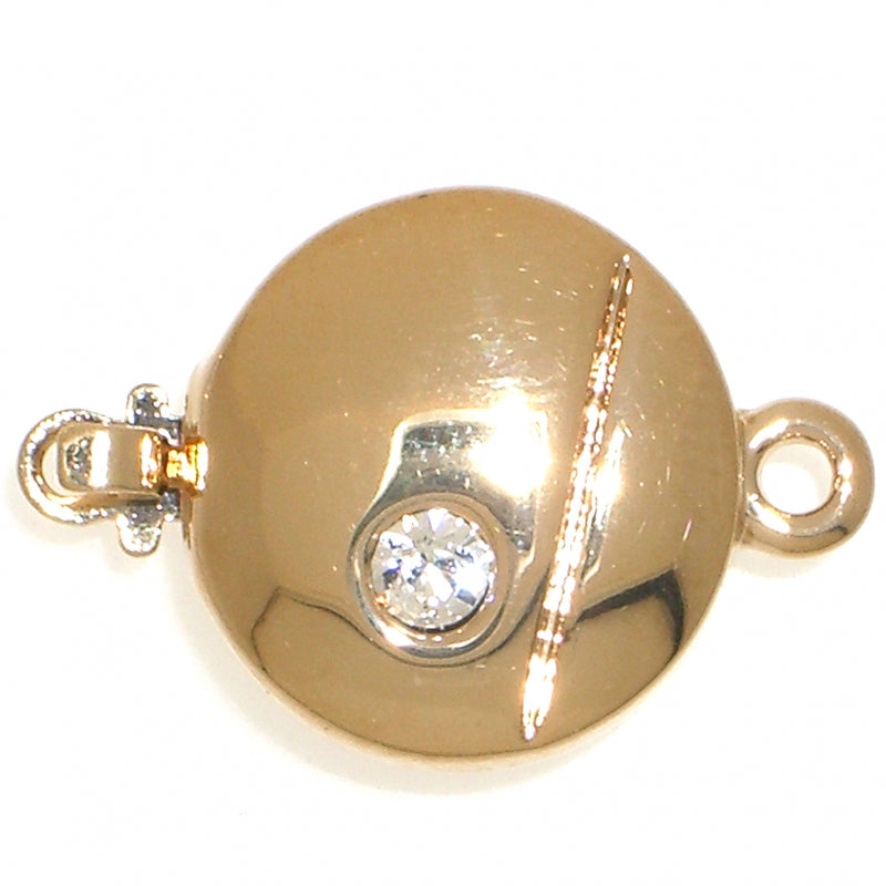Clasps 12.5 mm, 23KT Gold Plated, Metal