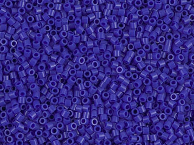 Delica Seed Beads 15/0, Opaque Dark Blue, Miyuki Japanese Beads