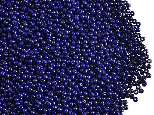20 g 13/0 Seed Beads Preciosa Ornela, Opaque Dark Blue, Czech Glass