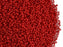 20 g 13/0 Seed Beads Preciosa Ornela, Red Coral Opaque, Czech Glass