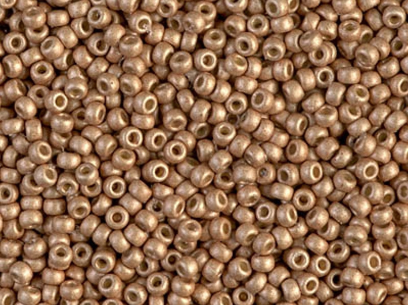 Seed Beads 11/0, Matte Duracoat Galvanized Champagne, Miyuki Japanese Beads