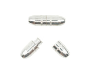 Screw Clasp 4x14 mm, Silver, Metal