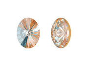 4122 Oval Rivoli Fancy Stone 14x10.5 mm, Crystal Peach DeLite, Swarovski, Austria