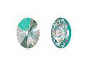 4122 Oval Rivoli Fancy Stone 14x10.5 mm, Crystal Laguna DeLite, Swarovski, Austria