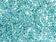Quarter Tila™Beads 5x1.2x1.9 mm, 2 Holes, Opaque Turquoise Green Matted AB, Miyuki Japanese Beads