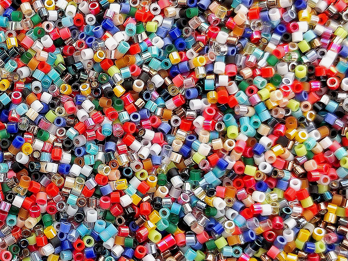 Delica Seed Beads 15/0, Mix, Miyuki Japanese Beads