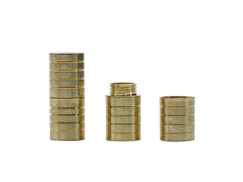 1 pc Screw Clasp 6x15 mm, Gold, Metal