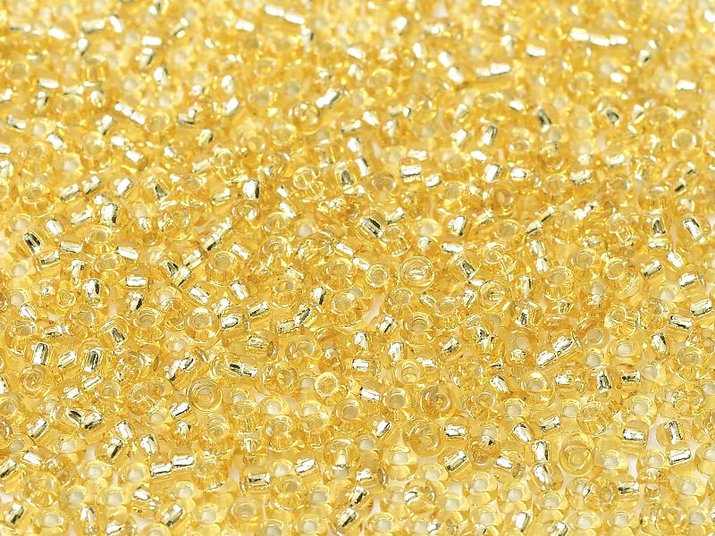 Seed Beads 15/0, Gold Silver Lined, Miyuki Japanese Beads