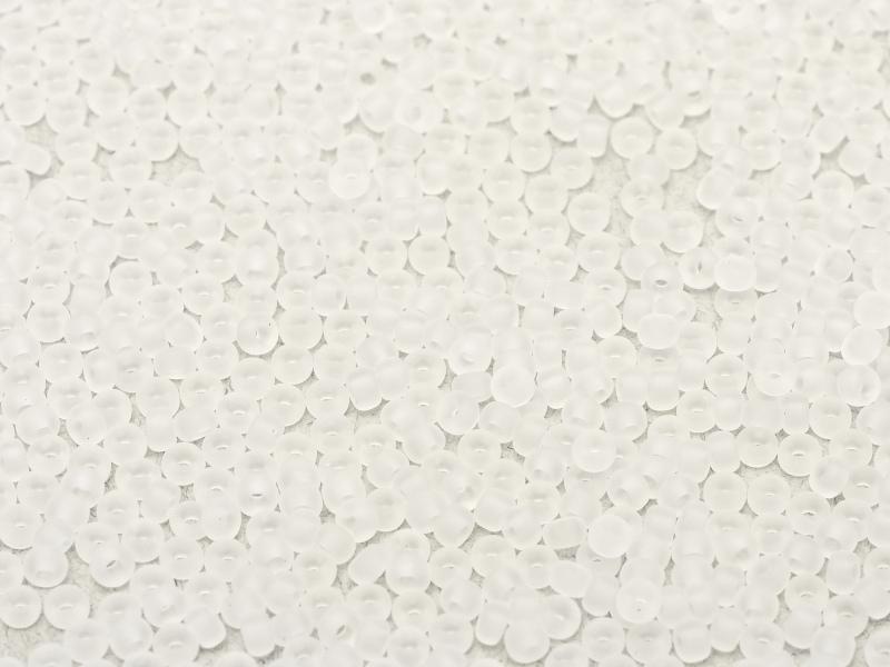 Seed Beads 15/0, Crystal Matted, Miyuki Japanese Beads