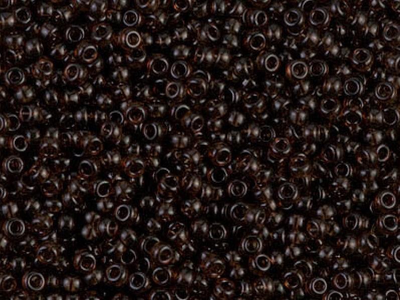 Seed Beads 15/0, Transparent Brown, Miyuki Japanese Beads