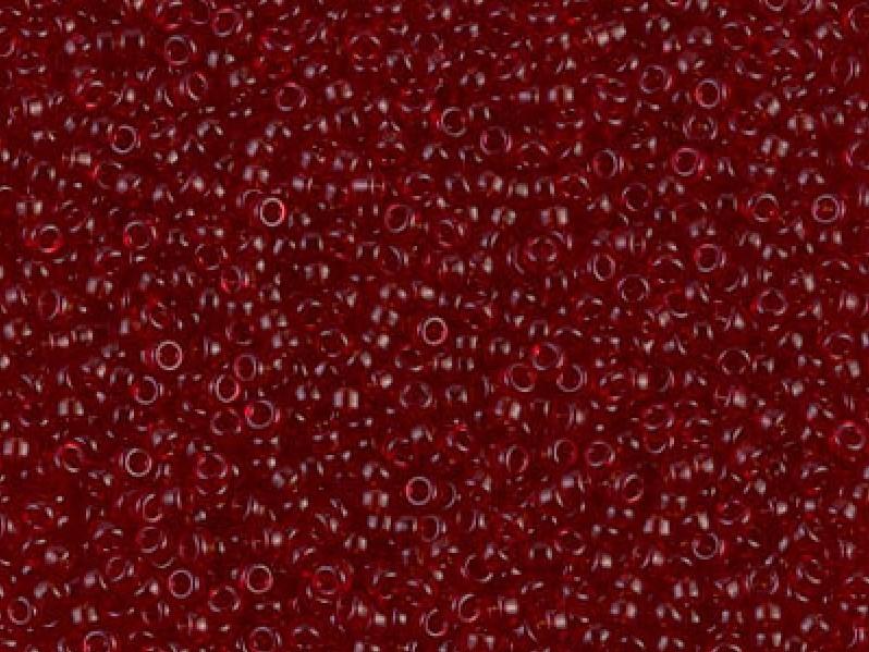 Seed Beads 15/0, Transparent Dark Ruby, Miyuki Japanese Beads