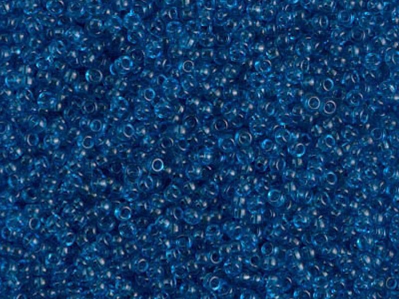 Seed Beads 15/0, Transparent Blue Capri, Miyuki Japanese Beads