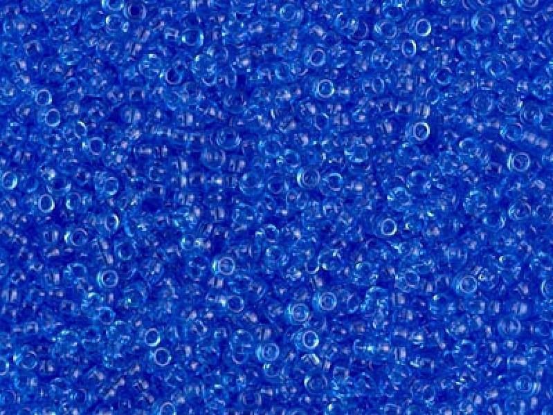 Seed Beads 15/0, Transparent Sapphire, Miyuki Japanese Beads