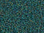 Seed Beads 15/0, Transparent Dark Emerald Matted AB, Miyuki Japanese Beads