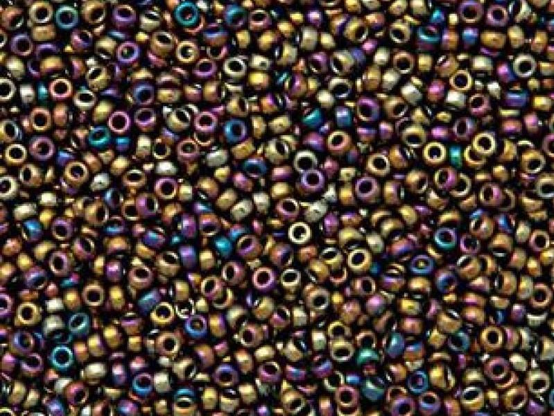 Seed Beads 15/0, Metallic Purple Gold Iris, Miyuki Japanese Beads