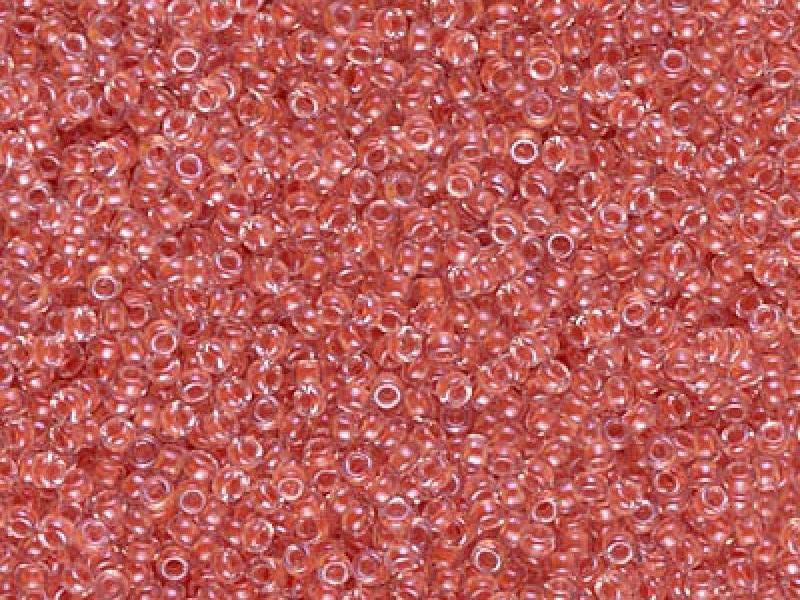 Seed Beads 15/0, Crystal Salmon Lined, Miyuki Japanese Beads