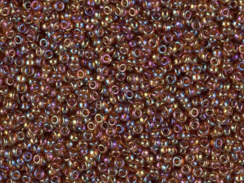 Seed Beads 15/0, Transparent Topaz AB, Miyuki Japanese Beads