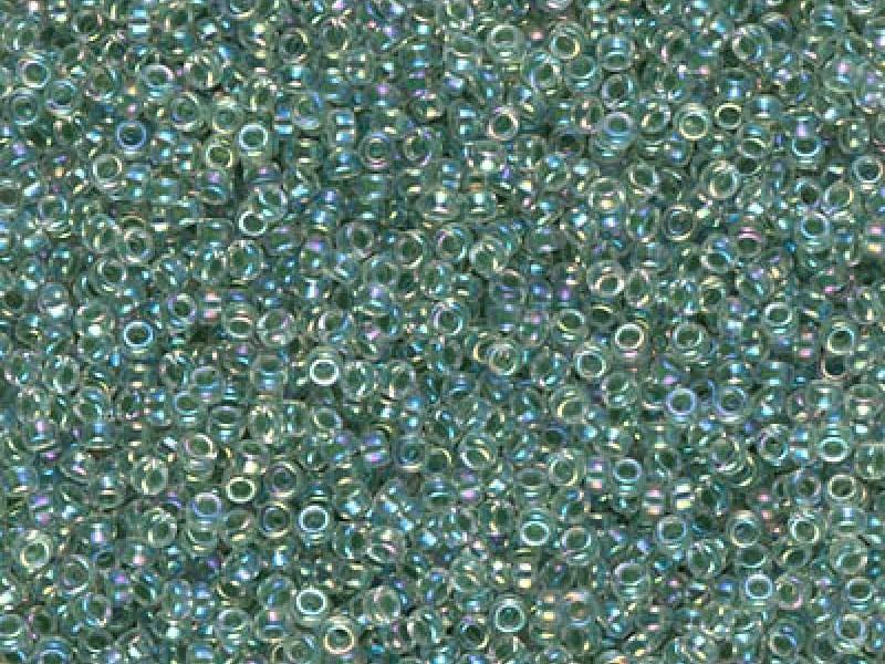 Seed Beads 15/0, Crystal Lime Lined AB, Miyuki Japanese Beads