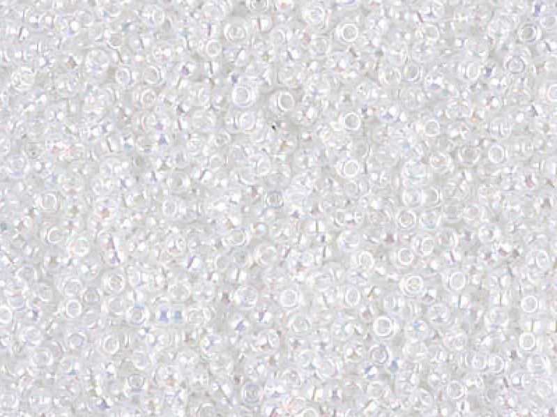 Seed Beads 15/0, Opal AB, Miyuki Japanese Beads