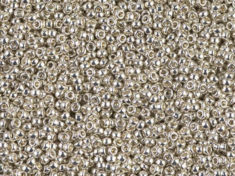 Seed Beads 15/0, Galvanized Silver, Miyuki Japanese Beads